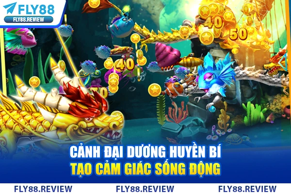 Cảnh đại dương huyền bí tạo cảm giác sống động