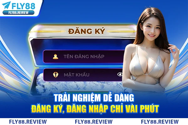 Trải nghiệm dễ dàng – Đăng ký, đăng nhập chỉ vài phút Trải nghiệm dễ dàng – Đăng ký, đăng nhập chỉ vài phút